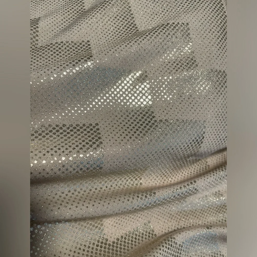 NEW Bebe Gold Sparkle Cowl Neck Lined Mini Slip Dress Size XL New Year's Dress! - Picture 10 of 12